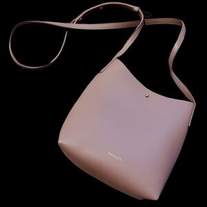 Anthropologie Samara blush pink Crossbody Bucket Bag. Clean Like New!